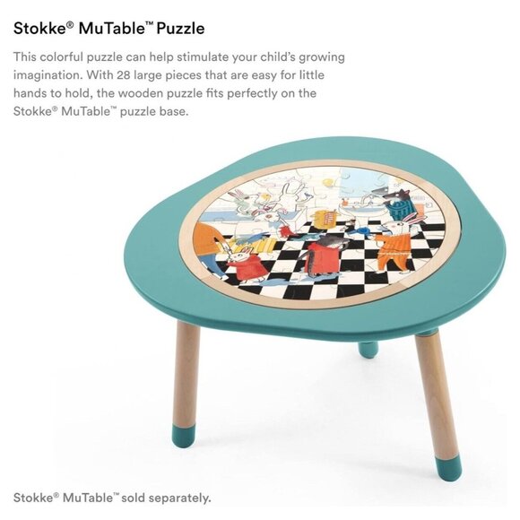 MUtable Happy Bathroom Round Wooden 28 Piece Puzzle Age 3-8 Years - Picture 3 of 7